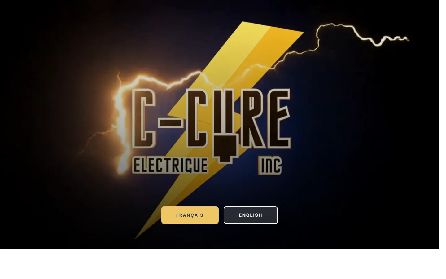 Capture de ccureelectrique.com — projet livré par Drave
